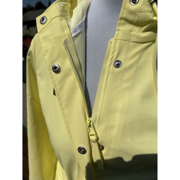 Rains Women's Rain Jacket, color Straw Yellow, Waterproof, Size Medium, NWT - Picture 7 of 11